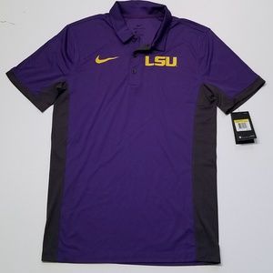 LSU Nike Short sleeve dri-fit polo shirt